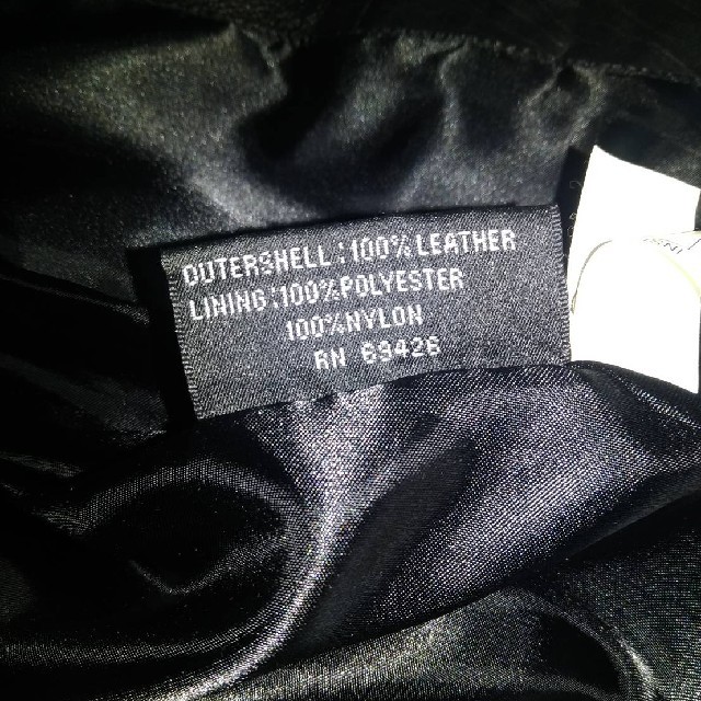 紳士用革コート　黒　革ジャンパー　革ジャン　革コート メンズのジャケット/アウター(レザージャケット)の商品写真