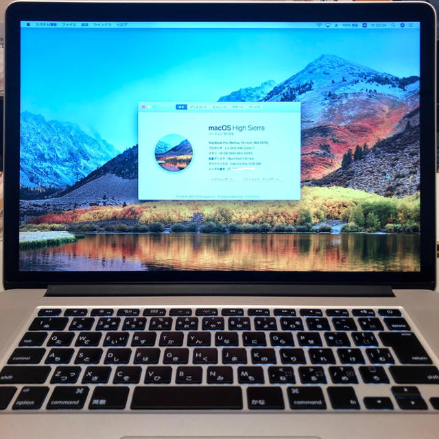 MacBook Pro  2016 13インチ/SSD 256GB/8GB