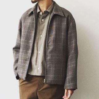auralee DOUBLE FACE CHECK ZIP BLOUSONの通販 by d's shop|ラクマ
