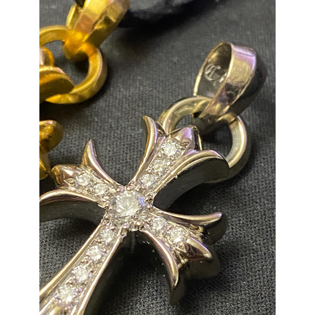 Chrome Hearts - クロムハーツ スモールchクロス 18k 純正ダイヤ レアの通販 by machgog's shop｜クロム