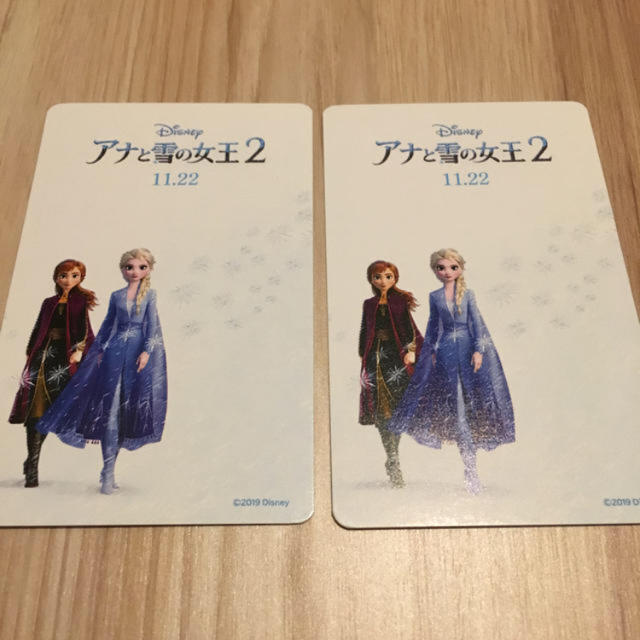 Disney(ディズニー)のアナと雪の女王2 映画館 チケット ムビチケ 小人2枚 チケットの映画(その他)の商品写真