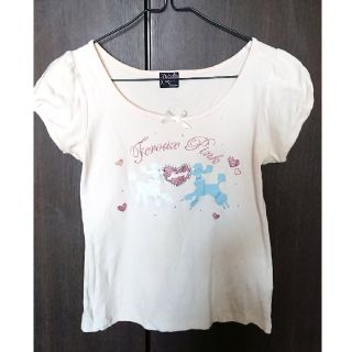 フェルゥ(Feroux)の【Feroux】プードル×ハート【Tシャツ】(Tシャツ(半袖/袖なし))