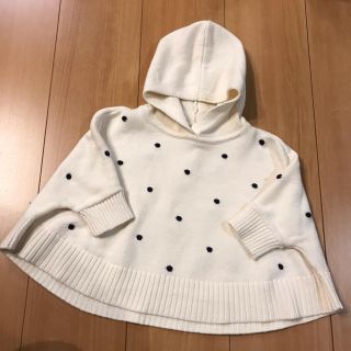 ベビーギャップ(babyGAP)のbabyGAP ドット柄ニットポンチョ(ニット/セーター)