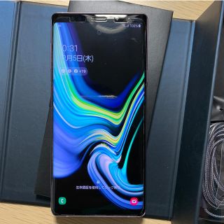 ギャラクシー(Galaxy)の美品　ギャラクシーノート9 Galaxy note9 SIMフリー　パープル(スマートフォン本体)