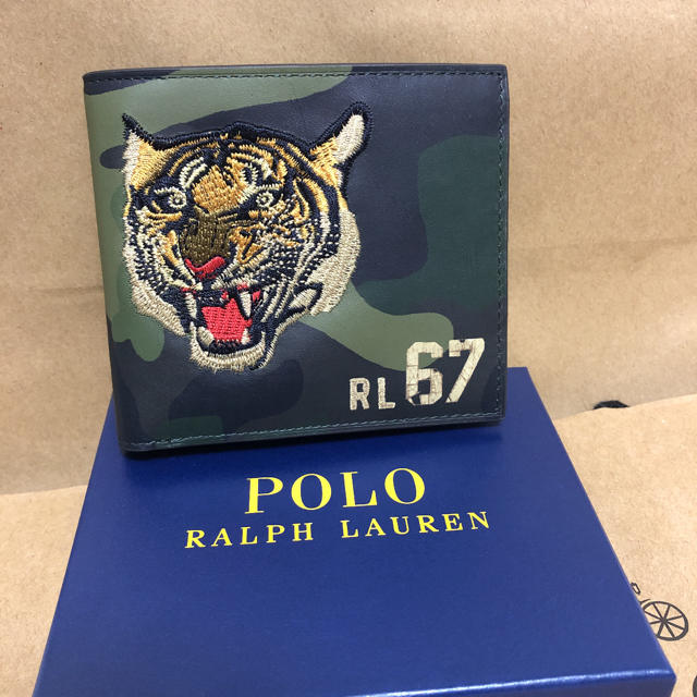 POLO RALPH LAUREN(ポロラルフローレン)のポロラルフローレン　虎刺繍　ミニウォレット　カードケース　未使用 メンズのファッション小物(折り財布)の商品写真