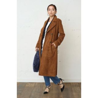 アズールバイマウジー(AZUL by moussy)のAZULbymoussy【定価16,489円】フェイクスエードトレンチコート(トレンチコート)