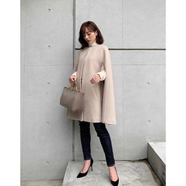 CACHEC カシェック Aラインケープコート CACHEC カシェック Aラインケープコート