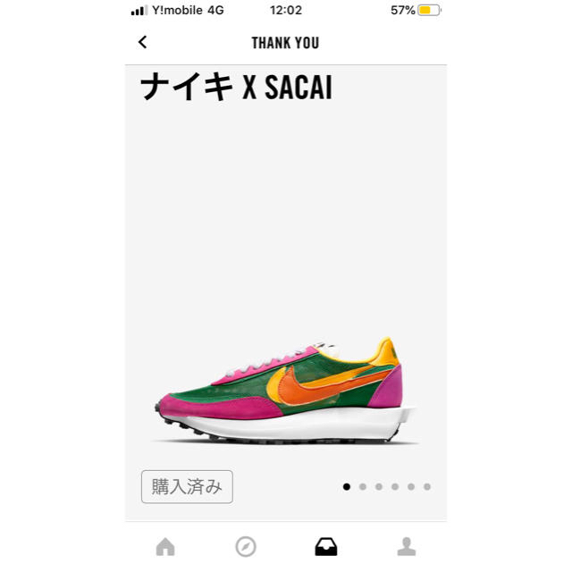 NIKE(ナイキ)のnike sacai ldwaffle snkrsオファー購入 27.0US9 メンズの靴/シューズ(スニーカー)の商品写真