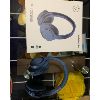 オーディオテクニカ(audio-technica)のオウテク　ATH-SR30BT-BL 美品！！(ヘッドフォン/イヤフォン)