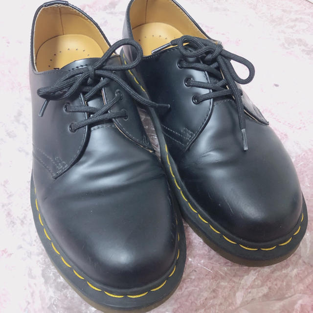 美品 英国製 コムコム × Dr.Martens レザー タッセル ローファー