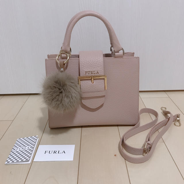 フルラ 2WAY ショルダーバッグ ハンドバッグ ファー付 - www.glycoala.com