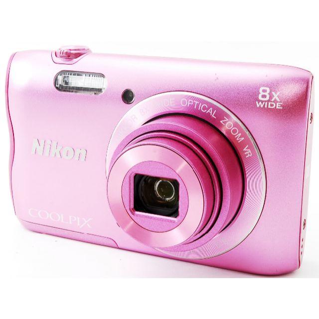 Nikon(ニコン)の❤️Wi-Fi❤️高画質❤️光学8倍ズーム❤️COOLPIX A300 ピンク スマホ/家電/カメラのカメラ(コンパクトデジタルカメラ)の商品写真