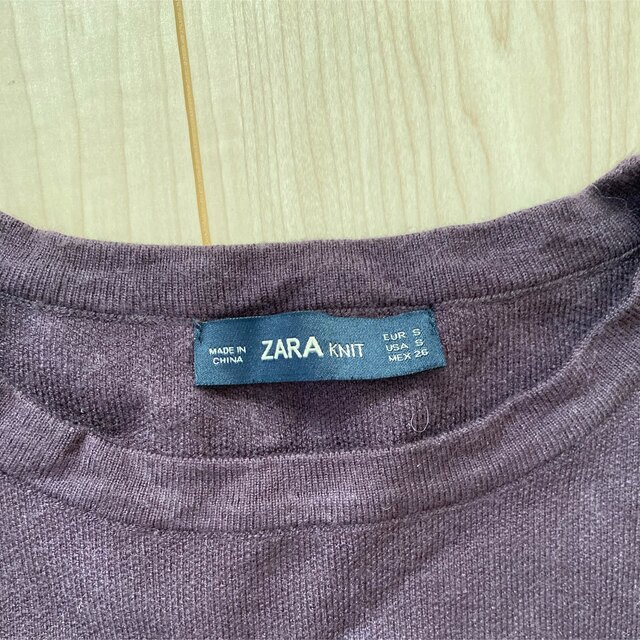 ZARA(ザラ)のzara ウエストリボン　ニット レディースのトップス(ニット/セーター)の商品写真