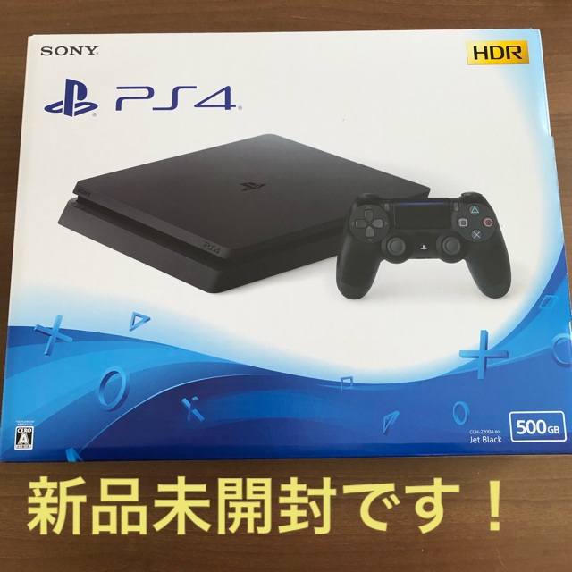 新品未使用　PS4 500GB  CUH-2200A JET BLACK 送料込PS4