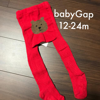 ベビーギャップ(babyGAP)のbabyGap 12-24m タイツ 赤(靴下/タイツ)