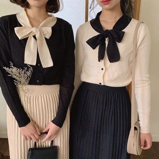 ワンアフターアナザーナイスクラップ(one after another NICE CLAUP)のribbon knit(ニット/セーター)