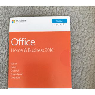 未開封 マイクロソフト Office  2016 Home & Business(その他)