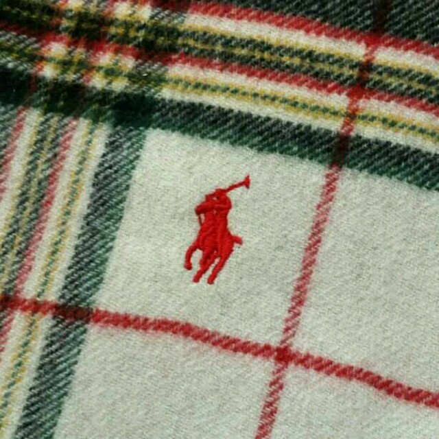 Ralph Lauren(ラルフローレン)のタグ付★正規 白①ラルフローレン ひざ掛 レディースのファッション小物(その他)の商品写真