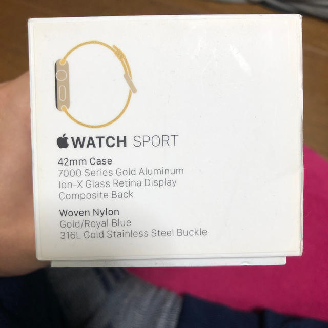 Apple Watch(アップルウォッチ)のApple Watch sport series 1  42㎜ ゴールド メンズの時計(腕時計(デジタル))の商品写真