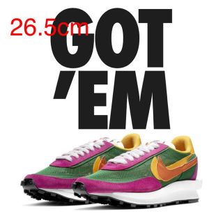 ナイキ(NIKE)のNIKE SACAI  LDワッフル　パイングリーン　26.5cm(スニーカー)