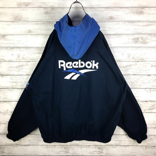 Reebok(リーボック)のリーボック ブルゾン パーカー バックロゴ ビッグサイズ 90s レア メンズのジャケット/アウター(ブルゾン)の商品写真