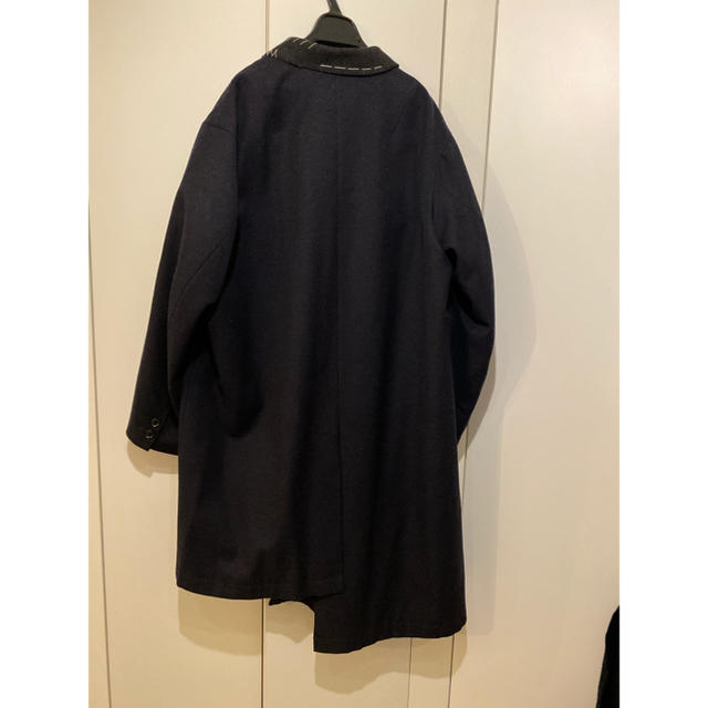 kolor(カラー)の［3日間限定］kolor 19aw アシンメトリーコート　Navy 2 メンズのジャケット/アウター(チェスターコート)の商品写真