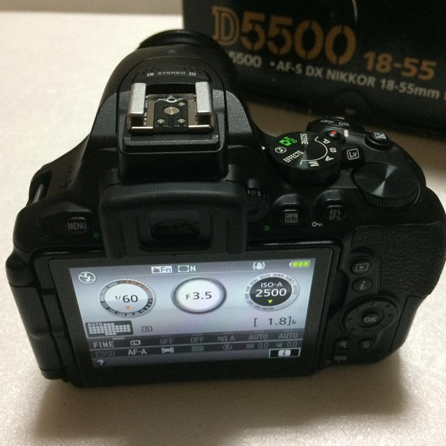 Nikon(ニコン)の美品 ニコン Nikon D5500 AF-P 18-55 VR レンズキット スマホ/家電/カメラのカメラ(デジタル一眼)の商品写真