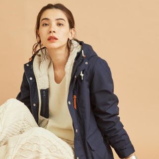 ビューティアンドユースユナイテッドアローズ(BEAUTY&YOUTH UNITED ARROWS)の新品　ユナイテッドアローズ　ボアライナーマウンテンパーカー　M ネイビー(ブルゾン)