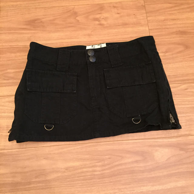 RODEO CROWNS(ロデオクラウンズ)のロデオクラウンズ ミニスカート 黒 レディースのスカート(ミニスカート)の商品写真