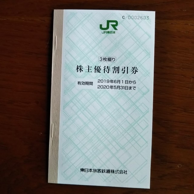 JR東日本株主優待割引券