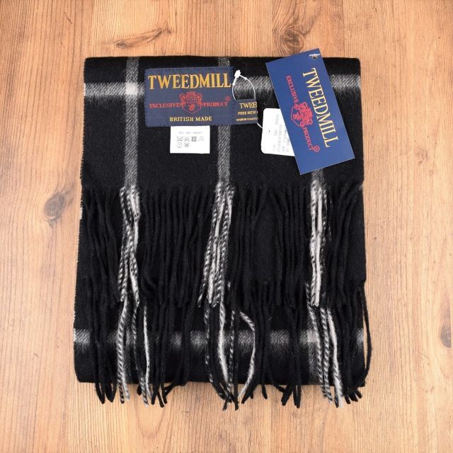 TWEEDMILL(ツイードミル)の新品 TWEEDMILL イギリス製 英国ウール チェック柄 ストール マフラー メンズのファッション小物(マフラー)の商品写真