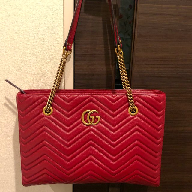 Gucci - GUCCI  グッチ　トートバッグ GGマーモント