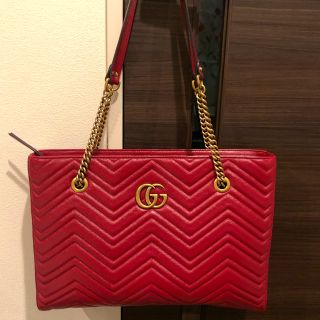 グッチ(Gucci)のGUCCI  グッチ　トートバッグ GGマーモント　(トートバッグ)