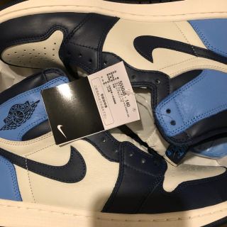 ナイキ(NIKE)のNIKE AIR JORDAN 1 RETRO HIGH OG オブシディアン(スニーカー)