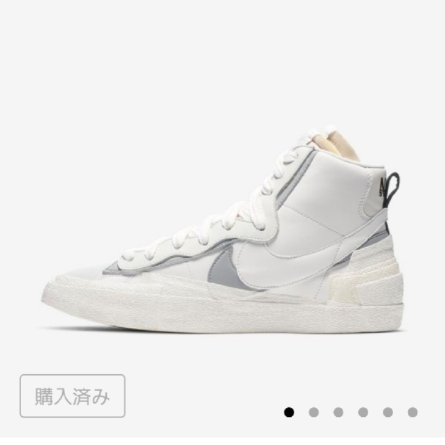 NIKE(ナイキ)のNike Blazer Mid Sacai White Grey

 メンズの靴/シューズ(スニーカー)の商品写真