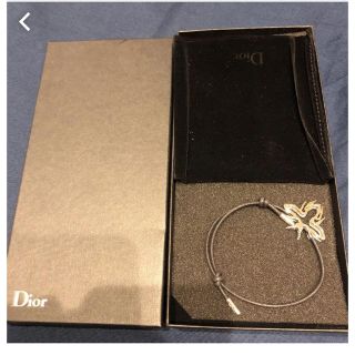 ディオールオム(DIOR HOMME)のディオールオム国内正規品beeレザーブレスレット黒新品未使用(ブレスレット)