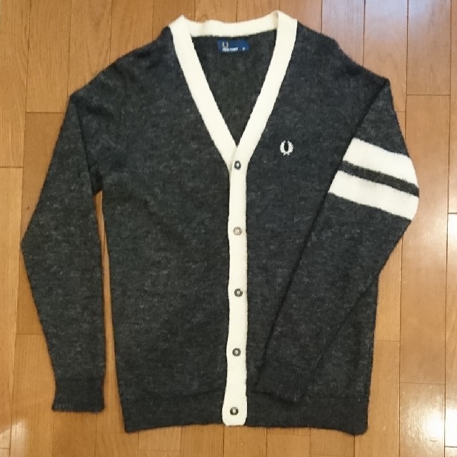 FRED PERRY - 【フレッドペリー】カーディガン XL モヘア ダークグレー