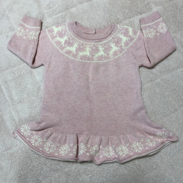 babyGAP(ベビーギャップ)の♡ babygap ノルディックセーター ワンピ 12-18m ♡ キッズ/ベビー/マタニティのベビー服(~85cm)(ワンピース)の商品写真