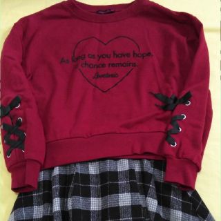 ラブトキシック(lovetoxic)のイチゴ様専用　ラブトキ　トレーナー(Tシャツ/カットソー)