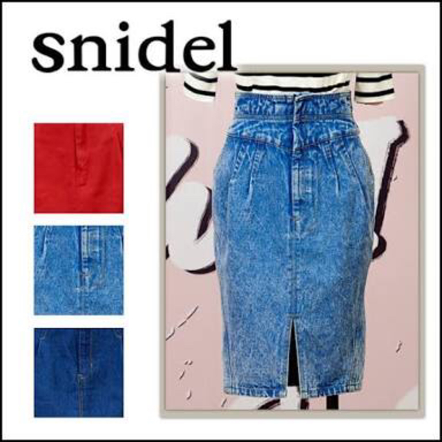 SNIDEL(スナイデル)のsnidel デニムタイトスカート レディースのスカート(ひざ丈スカート)の商品写真