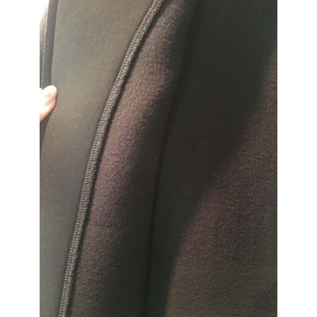 nuebyas ボンディングコート 黒 レディースのジャケット/アウター(ロングコート)の商品写真