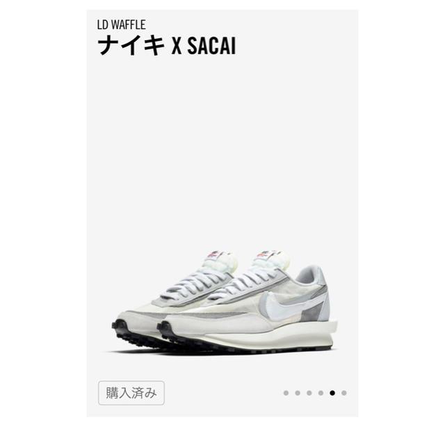 NIKE(ナイキ)のNIKE Sacai LDWAFFLE サミットホワイト 27cm メンズの靴/シューズ(スニーカー)の商品写真