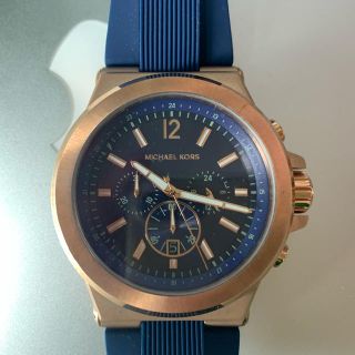 マイケルコース(Michael Kors)のマイケルコースMICHAEL KORS腕時計ネイビー×ローズゴールドMK8295(腕時計(アナログ))