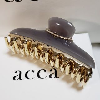 acca - 新品未使用 acca アッカ ニューコラーナ 大クリップ グレー の