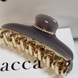acca - 新品未使用 acca アッカ ニューコラーナ 大クリップ グレー の