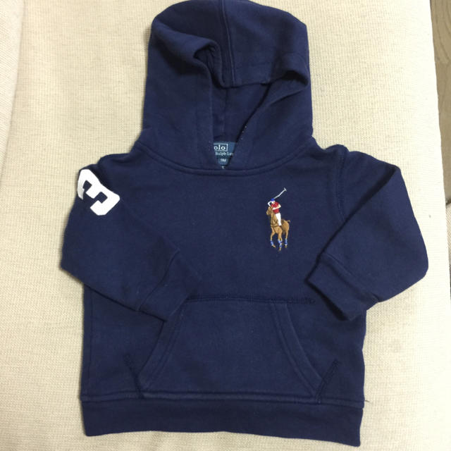 POLO RALPH LAUREN(ポロラルフローレン)のpolo パーカー 9M キッズ/ベビー/マタニティのベビー服(~85cm)(トレーナー)の商品写真