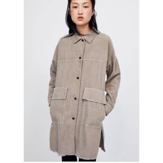 ザラ(ZARA)のZARA コーデュロイ　ビッグシャッツ(シャツ/ブラウス(長袖/七分))