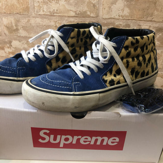 Supreme(シュプリーム)のsupreme vans sk-8 mid pro leopard Blue メンズの靴/シューズ(スニーカー)の商品写真