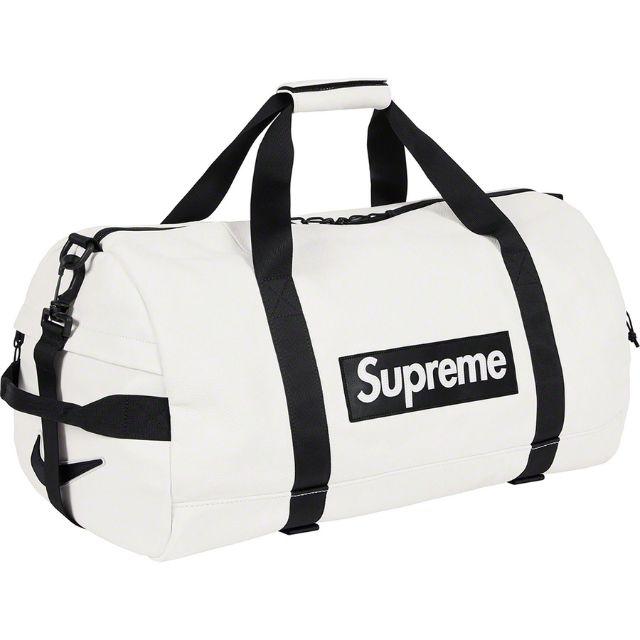 Supreme Nike Leather Duffle Bag White