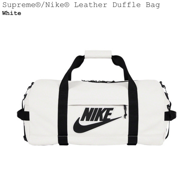 Supreme(シュプリーム)のSupreme Nike Leather Duffle Bag White 白 メンズのバッグ(ドラムバッグ)の商品写真